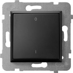 Ospel ARIA Łącznik dwubiegunowy czarny metalik ŁP-11U/m/33