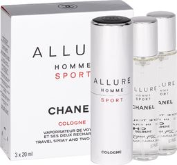  Chanel  Allure Homme Sport Cologne Woda kolońska, 3x20ml