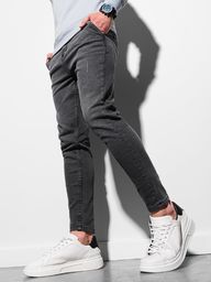  Ombre Spodnie męskie jeansowe P937 - czarne S