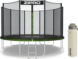 Trampolina ogrodowa Zipro Jump Pro z siatką zewnętrzną 12FT 374cm + Butelka Termiczna
