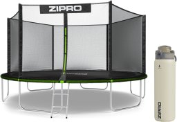 Trampolina ogrodowa Zipro Jump Pro z siatką zewnętrzną 14FT 435cm + Butelka Termiczna