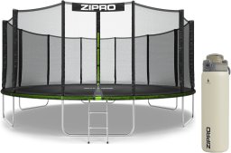 Trampolina ogrodowa Zipro Jump Pro z siatką zewnętrzną 16FT 496cm + Butelka Termiczna