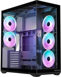 Obudowa Modecom Obudowa Modecom Space XL ARGB 5F czarna + Zasilacz Modecom Volcano Hex 750W Gold