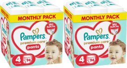 Pampers Pieluchomajtki Premium Care 4 9-15 kg, 94 szt. x2