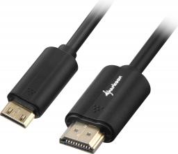 Kabel Sharkoon HDMI Mini - HDMI 3m czarny (4044951018017)