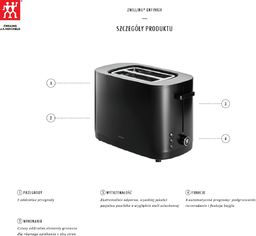 Toster Zwilling Toster mały ZWILLING Enfinigy 53008-002-0 Czarny