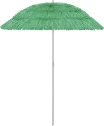  vidaXL Parasol plażowy zielony 180 cm