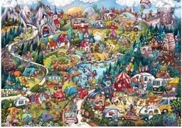Heye Puzzle 2000 el. Aktywny weekend, Rita Bergman (Puzzle+plakat) Heye