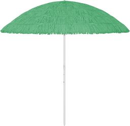  vidaXL Parasol plażowy zielony 300 cm 