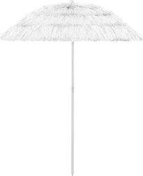  vidaXL Parasol plażowy biały 180cm 