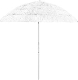  vidaXL Parasol plażowy biały 240cm 