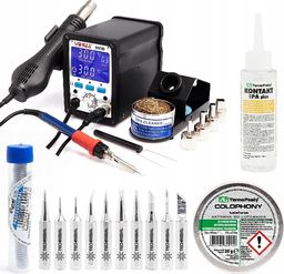 Techrebal Stacja lutownicza Yihua 995D+ Groty KIT10