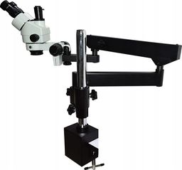 Mikroskop Techrebal Mikroskop stereoskopowy trinokularowy 22H na regulowanym ramieniu 7-45x