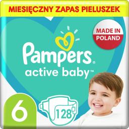 Pieluszki Pampers Active Baby 6, 13-18 kg, 128 szt.