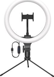 Lampa pierścieniowa Baseus LED Selfie CRZB10-A01 + Mini statyw czarny