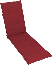  vidaXL Poduszka na leżak, winna czerwień, (75+105)x50x4 cm