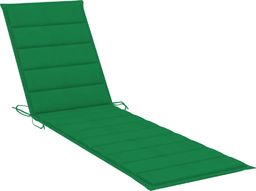  vidaXL Poduszka na leżak, zielona, 200x50x4 cm, tkanina