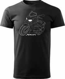  Topslang Koszulka ze skuterem na skuter Yamaha XMax męska czarna REGULAR M