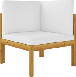  vidaXL Ogrodowe siedzisko narożne z poduszkami lite drewno akacjowe