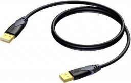 Kabel USB Procab USB-A - USB-A 1.5 m Czarny (CLD600/1.5)