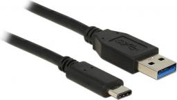 Kabel USB Delock USB-A - 1 m Czarny (83870)