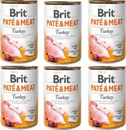  Brit Brit Pate&Meat Turkey INDYK 400g Zestaw 6x 400g