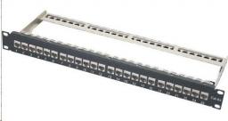 Lynx CS Patch panel 19" 24port Cat6A, STP (XL-PP19-24C6AS-A)