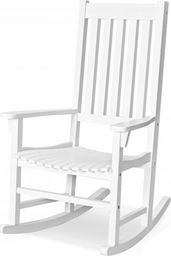 Costway Fotel bujany ogrodowy z drewna akacjowego (OP70305WH)