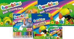 Bambino Bambino Wyprawka Szkolna Kredki Flamastry Bloki