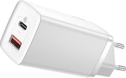 Ładowarka Baseus GaN Lite 1x USB-A 1x USB-C 3 A (CCGAN2L-B02)