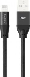 Kabel USB Silicon Power USB-A - Lightning 1 m Czarny (SP1M0ASYLK35AL1K)