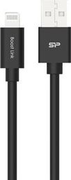 Kabel USB Silicon Power USB-A - Lightning 1 m Czarny (SP1M0ASYLK15AL1K)