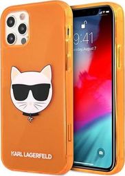  Karl Lagerfeld Karl Lagerfeld KLHCP12LCHTRO iPhone 12 Pro Max 6,7" pomarańczowy/orange hardcase Glitter Choupette Fluo