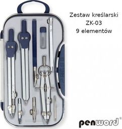 Penword Zestaw kreślarski PENWORD ZK-03 9 elementów Penword TARGI