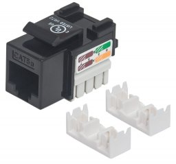 Intellinet Network Solutions Moduł keystone Cat.5e, UTP, RJ45, zaciskany, czarny (210416)