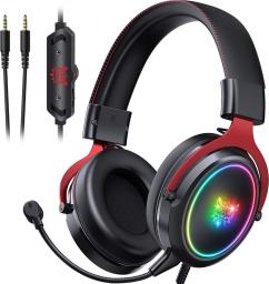 Słuchawki Onikuma X10 Czarne (X10-RED)
