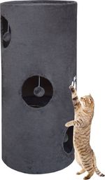  Animel Drapak tuba wieża dla kota kotów 79 cm siwa legowisko dla kota mata