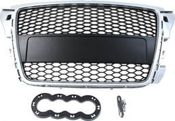  MTuning_F GRILL AUDI A3 8P RS-STYLE SILVER-BLACK (07-12)