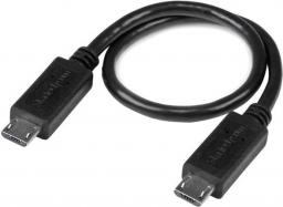 Kabel USB StarTech microUSB - microUSB 0.2 m Czarny (UUUSBOTG8IN)