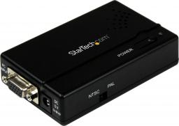 Adapter AV StarTech Composite Video - S-Video - D-Sub (VGA) czarny (VGA2VID)