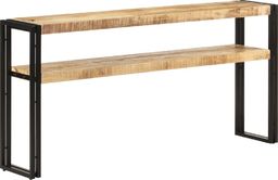  vidaXL Stolik konsolowy, 150 x 30 x 75 cm, surowe drewno mango