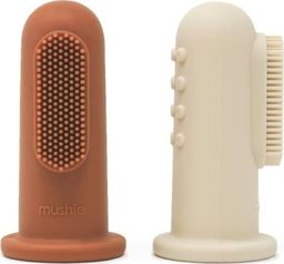  Mushie 2 Pierwsze szczoteczki na palec Clay & Shifting Sand Mushie