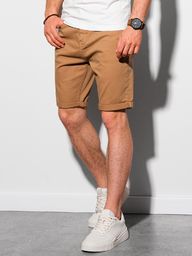  Ombre Krótkie spodenki męskie casual W303 - camel XL