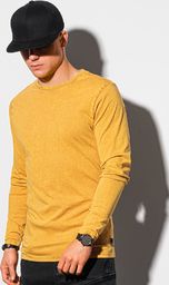  Ombre Longsleeve męski bez nadruku L131 - musztardowy M