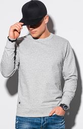 Ombre Bluza męska bez kaptura B1153 - szary melanż S