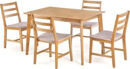  Halmar Zestaw cordoba stół+4 krzesła jasny dąb/mokate drewno/tkanina halmar