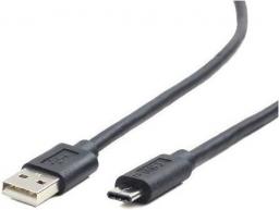 Kabel USB Gembird USB-A - 1 m Czarny (CCP-USB2-AMCM-1M)