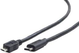 Kabel USB Gembird USB-C - microUSB 1.8 m Czarny (CCP-USB2-MBMCM-6)