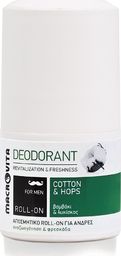  Macrovita Dezodorant Roll- on dla mężczyzn z bawełną i chmielem 50 ml