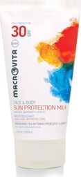 Macrovita Mleczko do opalania twarzy i ciała SPF30 wodoodporne panthenol 150 ml